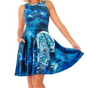 Blackmilk moon goddess velvet bird dress fairycore cottage renaissance art